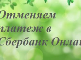 Отменить платеж в СБОЛ